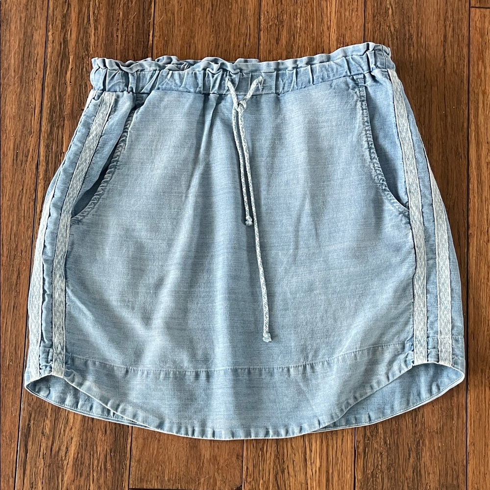 Light Blue cloth & stone Denim Skirt